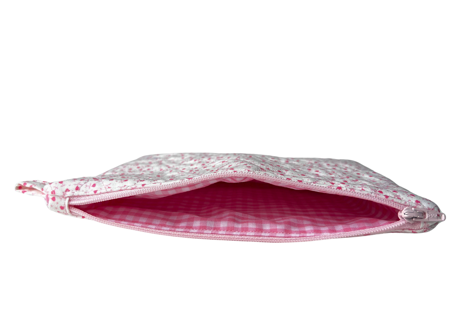 Pink Hearts Zipper Pouch