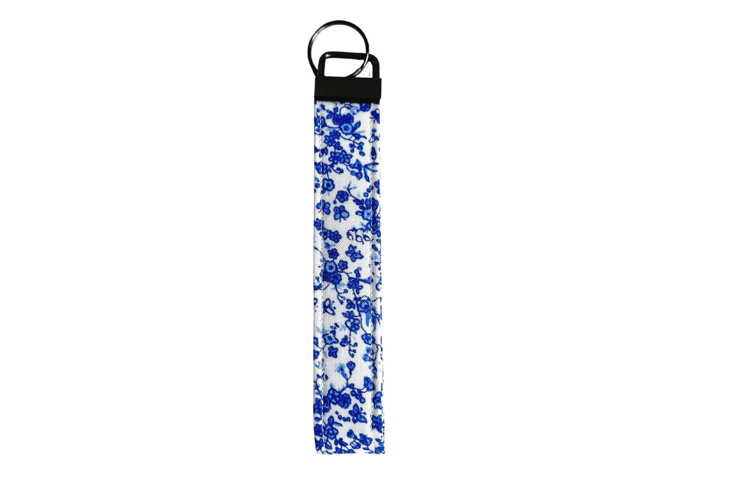 Blue Floral Keychain