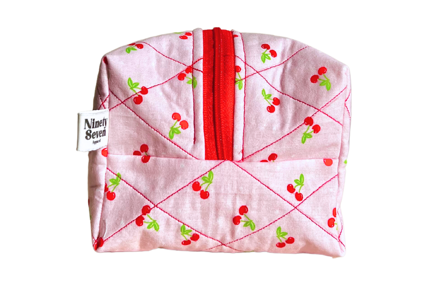 Pink & Cherries Makeup Bag