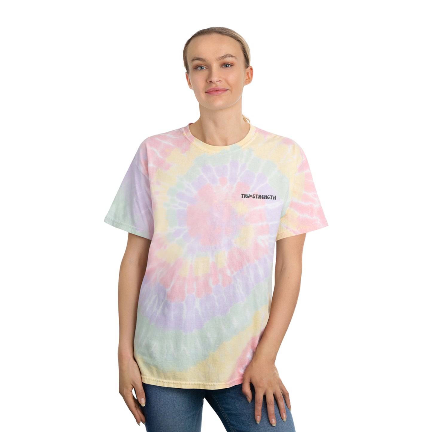 TRU=STRENGTH Groovy Tie-Dye Pastel Tee