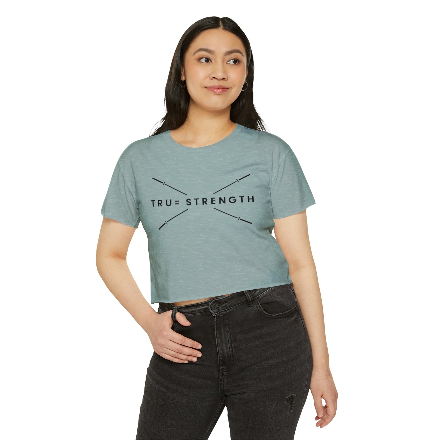 Tru=Strength Women's Crop Top Tee