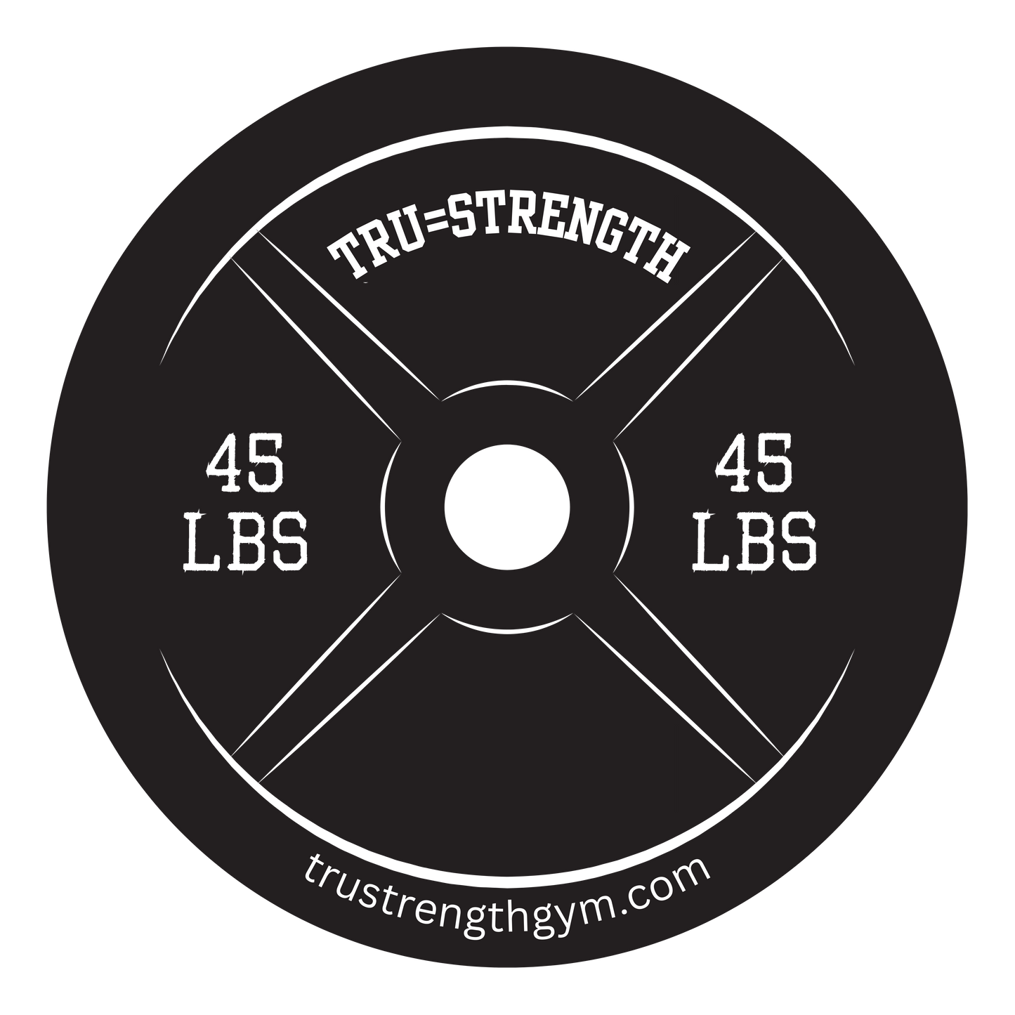 Tru=Strength Window Stickers (Bumper Sticker)