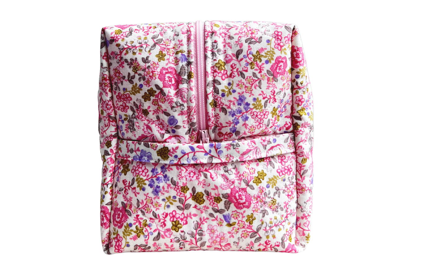 Pink Floral Toiletries Bag