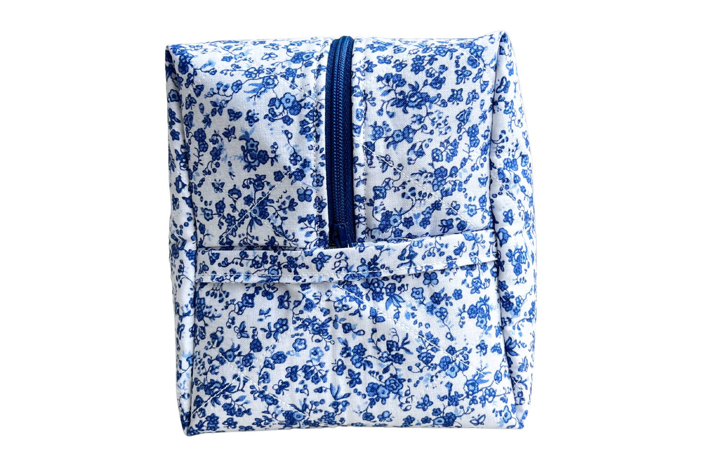 Blue Floral Toiletries Bag